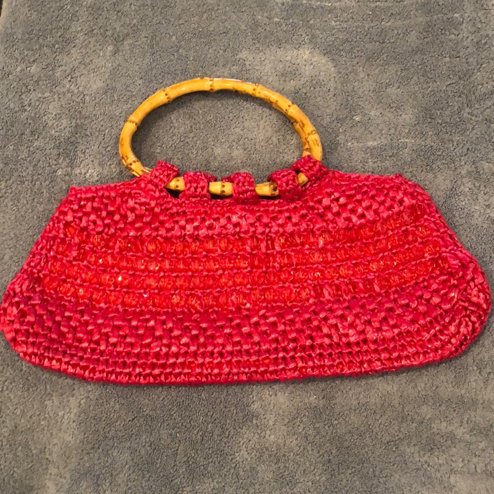 Bamboo Handle Satchel